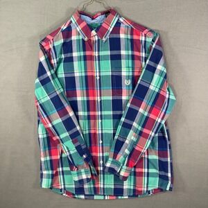 Chaps Shirt Mens Large‎ Plaid Button Down Long Sleeve Casual Cotton